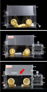 Lab Transparent Acrylic Glove Box Vacuum Glove Box For Lab Research